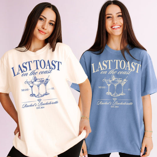 Cocktail Last Toast On The Coast Bachelorette Party T - Shirts - peachybash com peachy bash