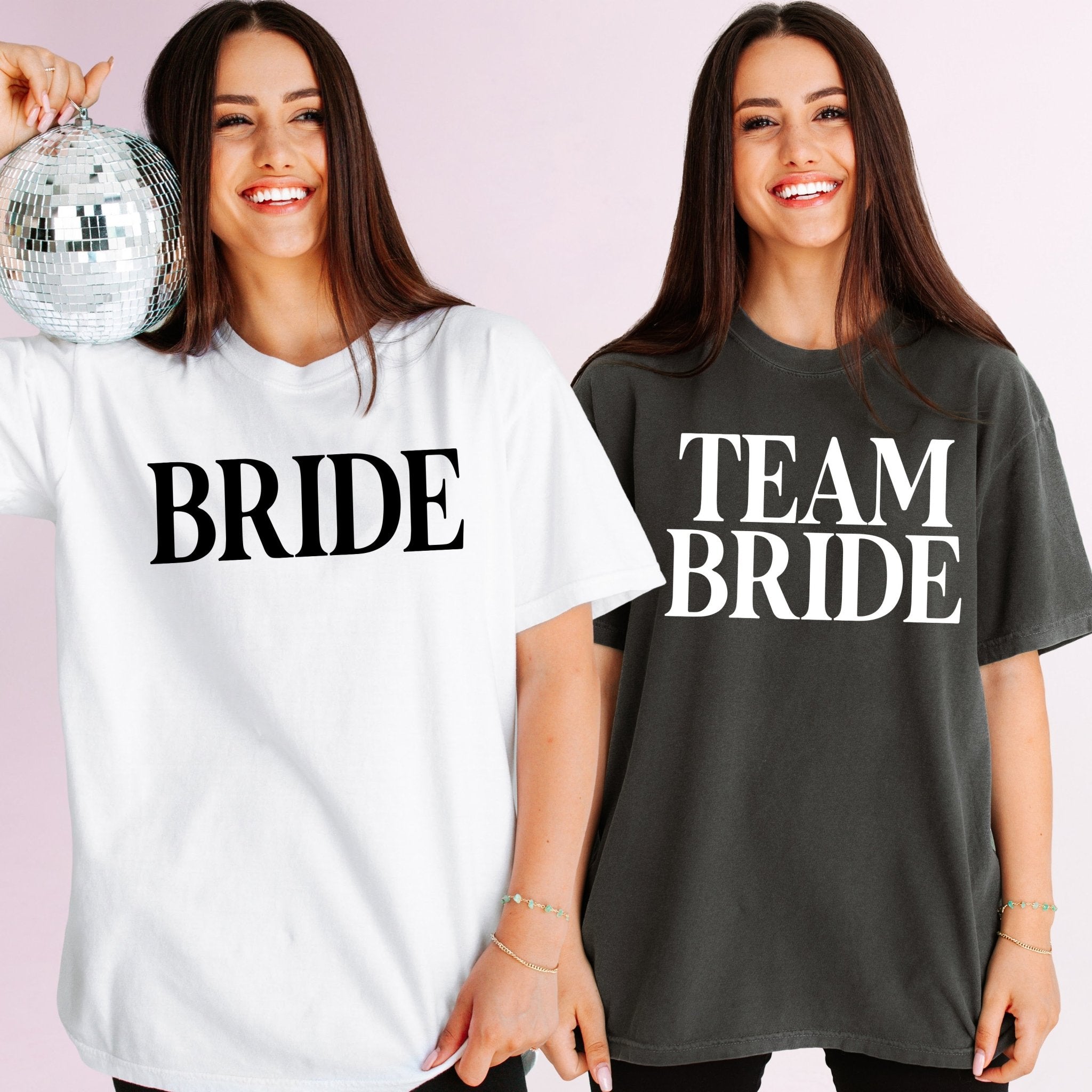 Team Bride Squad Bachelorette Party T Shirts PeachyBash